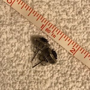 Kay Jeweler Sterling Silver Diamond Stud Earrings